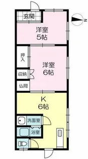 冨士アパート【1号室】の間取り
