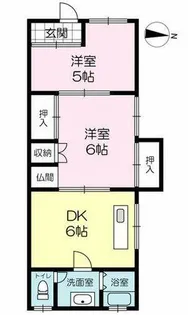冨士アパート【7号室】の間取り