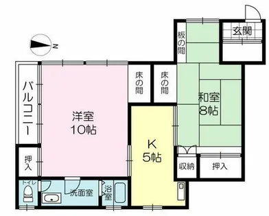 冨士アパート【11号室】の間取り