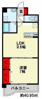 サンライズK【2階】の間取り
