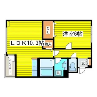 カーサ・プラシード【2階】の間取り