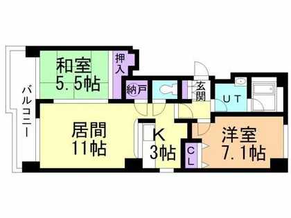MSジュネス【302号室】の間取り