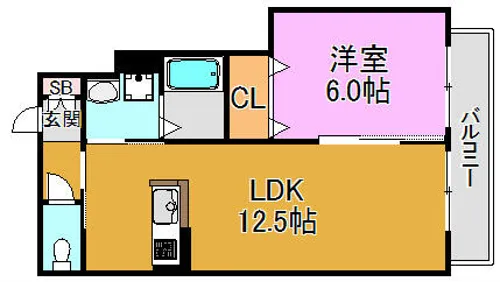 Y・Mコート長田【1階】の間取り