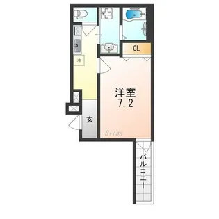 フジパレス百舌鳥八幡Ⅱ番館【1階】の間取り