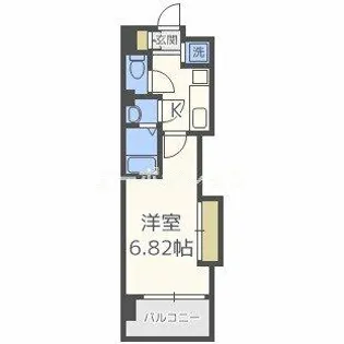 Luxe難波西Ⅲ【6階】の間取り