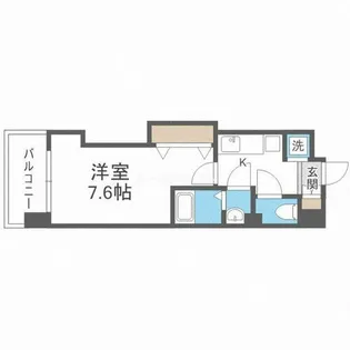 Luxe難波西Ⅲ【3階】の間取り