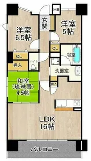 CITY SPIRE難波グレイス【6階】の間取り