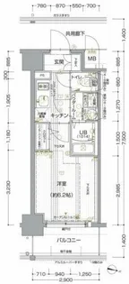 エスリード福島ブレイブ【4階】の間取り