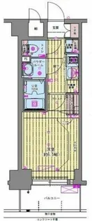 プレサンス福島ミッドエル【6階】の間取り