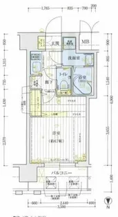 アクアプレイス梅田Ⅲ【2階】の間取り