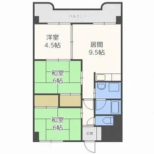 MSエクセル恵友【403号室】の間取り