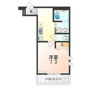 フジパレス三国ヶ丘Ⅰ番館【3階】の間取り