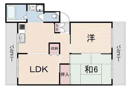 芦屋東山プリンス【2階】の間取り