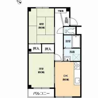達家ハイツ【2階】の間取り