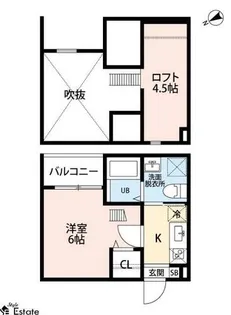 クレア名西【2階】の間取り