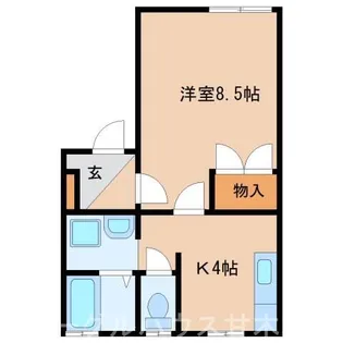 アヴァンティコジマⅡ【102号室】の間取り