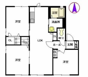 パル山崎A【102号室】の間取り