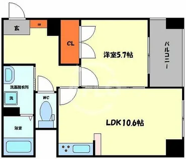 コンフォートZEN【3階】の間取り