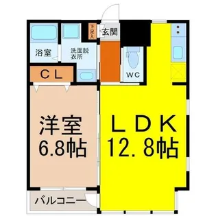 LaIslaGrande(ライスラグランデ)【5階】の間取り