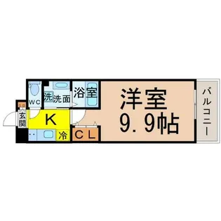 リシュドール鶴舞公園【6階】の間取り