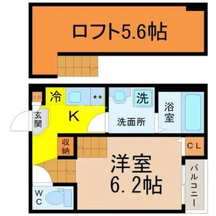 ハーモニーテラス社台【1階】の間取り
