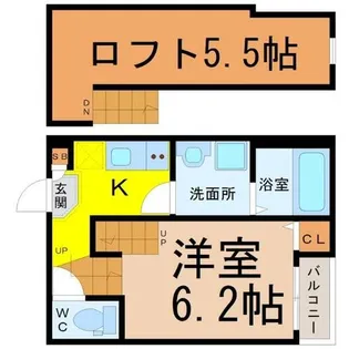 ハーモニーテラス社台【1階】の間取り
