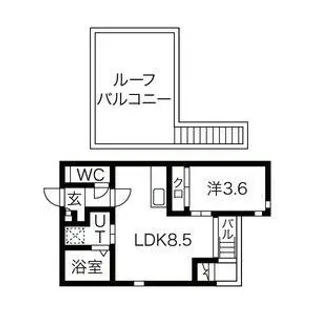 GRANDTIC KRSⅡ【2階】の間取り