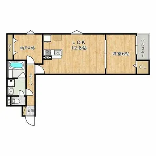 大阪府泉大津市東港町【アパート】の間取り