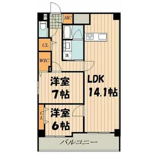 ロイヤルカーサ千種【5階】の間取り