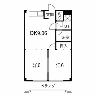 マンションいしはら【4階】の間取り
