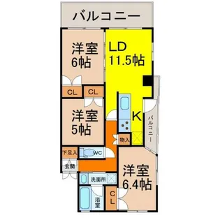 リエトコート丸の内【2階】の間取り
