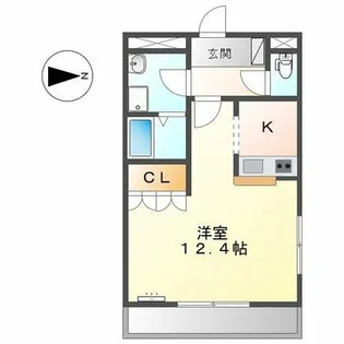 ル・セルフィーユ【101号室】の間取り