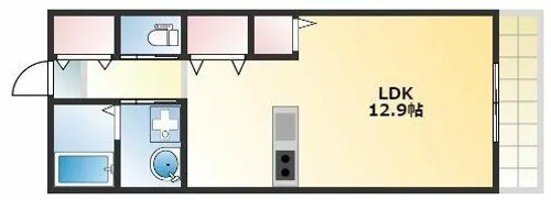 ウエスト魚住【302号室】の間取り