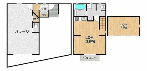 大阪府豊中市向丘1丁目【タウンハウス】の間取り