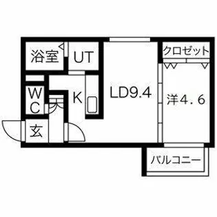 アルセンN26【3階】の間取り
