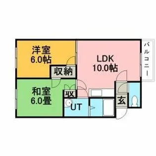 コスモハウスⅡ【101号室】の間取り