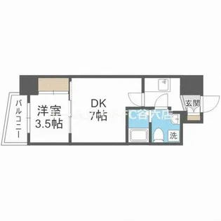 APRILE南森町【5階】の間取り