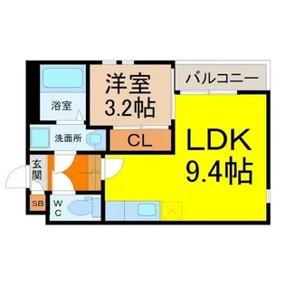 Grandtic東別院【1階】の間取り