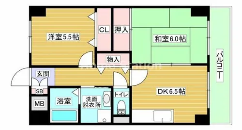 大阪府大阪市福島区吉野2丁目【マンション】の間取り