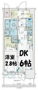 エステムコート名古屋TWIN EAST【10階】の間取り
