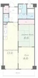 パレス中もず【205号室】の間取り