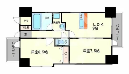BGC難波タワー【13階】の間取り