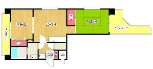 富士プラザⅢ【301号室】の間取り