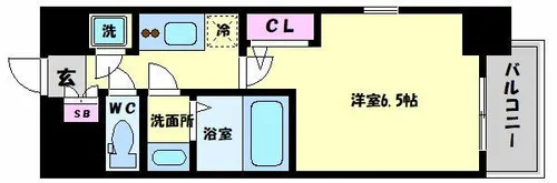 エスリード南堀江レジデンス【9階】の間取り