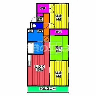 シャトレ冨永Ⅰ【3階】の間取り