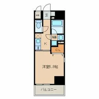 プレミアム黒川【2階】の間取り
