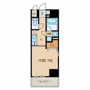 プレミアム黒川【2階】の間取り