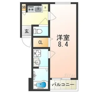 メゾン上七軒【1階】の間取り
