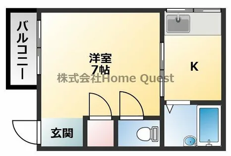 プラザハピネス小若江【102号室】の間取り