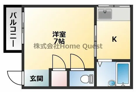プラザハピネス小若江【102号室】の間取り